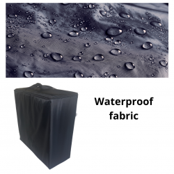 Bolsa protectora impermeable para colchón plegable 200x160x8 cm Negro