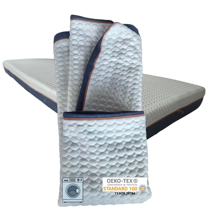 Funda de colchón MIDNIGHT 90x200 (15–18 cm) con cremallera, elástica, antideslizante, lavable a 30 °C | Natalia Spzoo