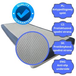 Funda de colchón MIDNIGHT 90x200 (15–18 cm) con cremallera, elástica, antideslizante, lavable a 30 °C | Natalia Spzoo