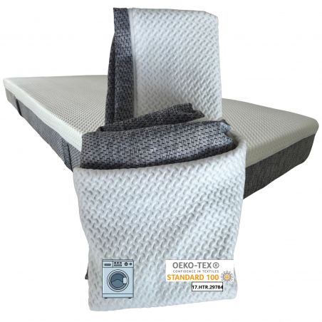 Funda de colchón CLASSIC 90x200 (16–22 cm) con cremallera alrededor, antideslizante, con asas, lavable a 40 °C | Natalia Spzoo
