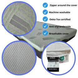 copy of Funda de colchón VENUS 90x200 (15–18 cm) con cremallera, transpirable, antideslizante, lavable a 30°C | Natalia Spzoo