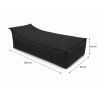 Maxi Outdoor Daybed 200x90x40 cm – tumbona de jardín, puff gigante y chaise longue 01
