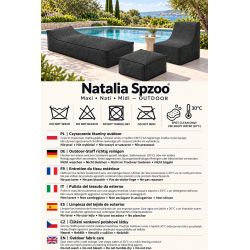 Maxi Outdoor Daybed 200x90x40 cm – tumbona de jardín, puff gigante y chaise longue 01