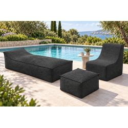 Maxi Outdoor Daybed 200x90x40 cm – tumbona de jardín, puff gigante y chaise longue 01