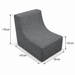 Nati Outdoor 55x75x70 cm – sillón de jardín, sillón relax para terraza 23