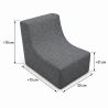 Nati Outdoor 55x75x70 cm – sillón de jardín, sillón relax para terraza 23