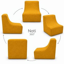 Nati Indoor 55x75x70 cm – sillón relax, butaca para salón B33