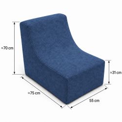 Nati Indoor 55x75x70 cm – sillón relax, butaca para salón B39
