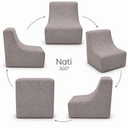Nati Indoor 55x75x70 cm – sillón relax, butaca para salón B50