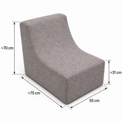 Nati Indoor 55x75x70 cm – sillón relax, butaca para salón B50