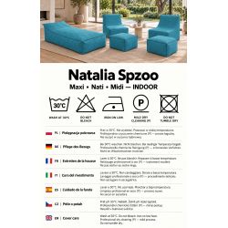 Maxi Indoor 200x90x40 cm – puff gigante, chaise longue y tumbona de descanso B18