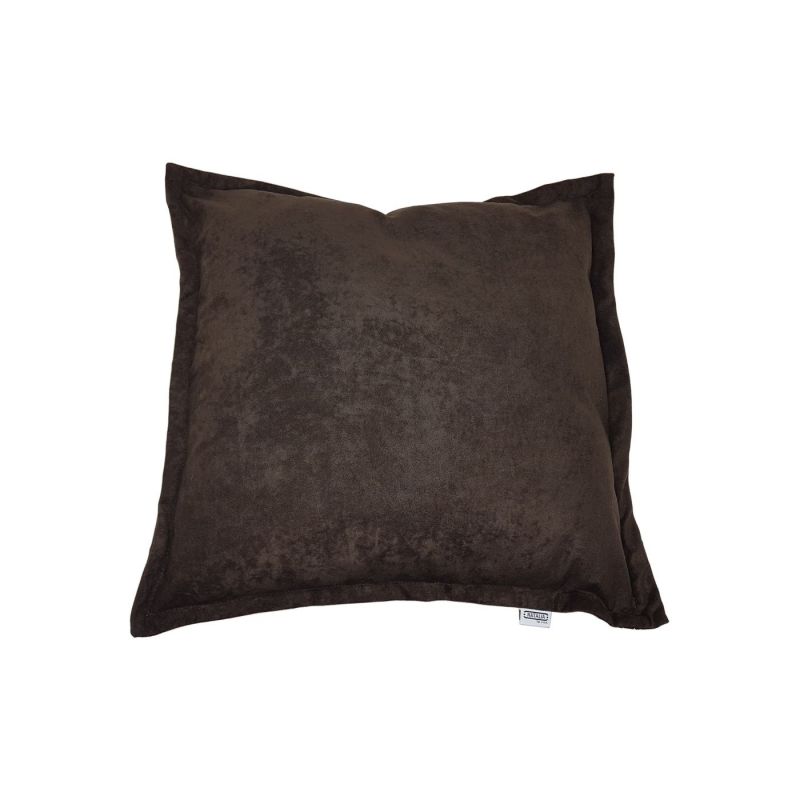 Funda para cojín decorativo 40x40 cm marrón oscuro