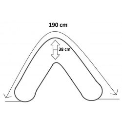 Funda de almohadas de lactancia 190 cm 102001P