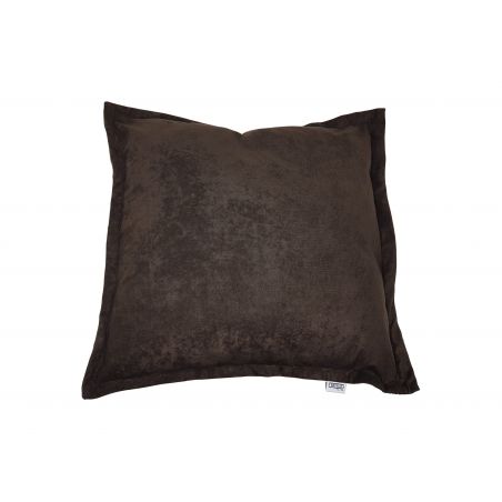 Funda para cojín decorativo 50x50 cm marrón oscuro