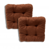 Juego de 2 cojines para silla 40 x 40 x 8 cm - 1000