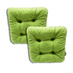 Juego de 2 cojines para silla 38 x 38 x 8 cm 1229