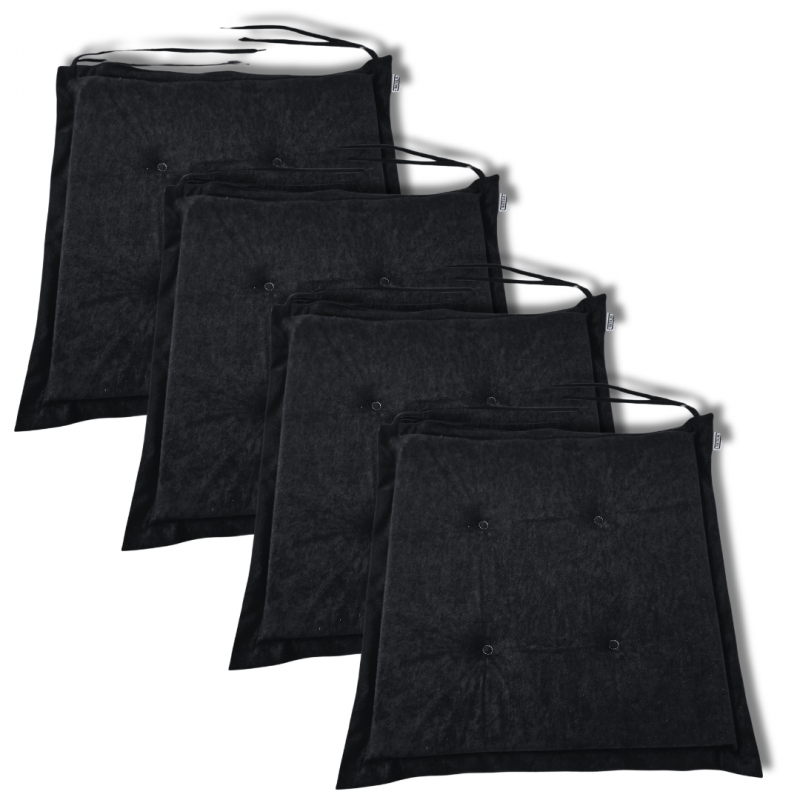 Cojín para silla 40x40x3 cm 0001 - set de 4