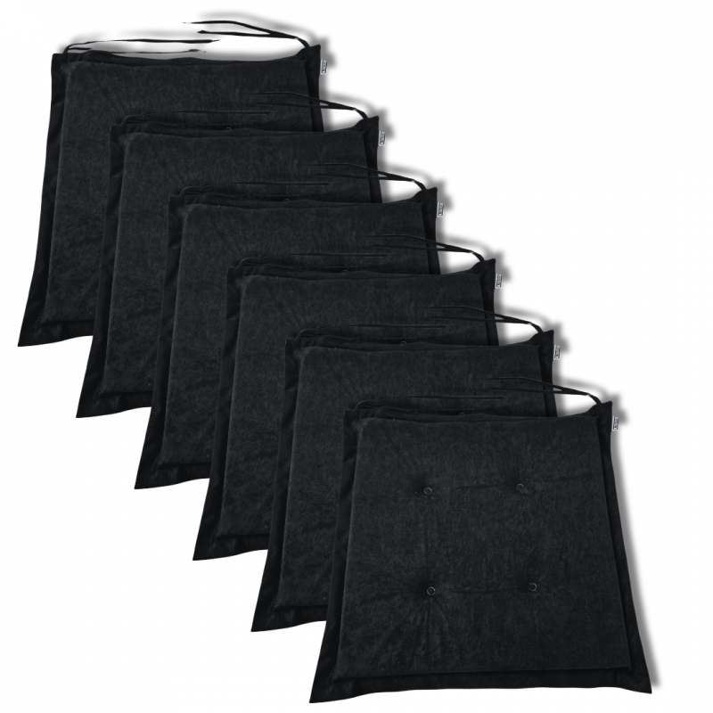 Cojín para silla 40x40x3 cm 0001 - set de 6