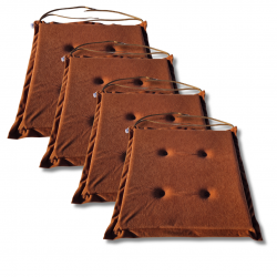 Cojín para silla 40x40x3 cm 1000 - set de 2