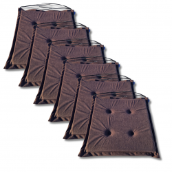 Cojín para silla 40x40x3 cm 1021 - set de 4