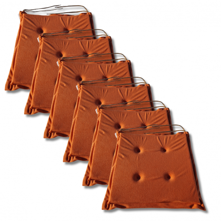 Cojín para silla 40x40x3 cm 1333 - set de 6
