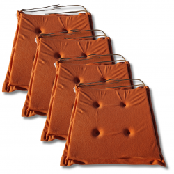 Cojín para silla 40x40x3 cm 1333 - set de 6