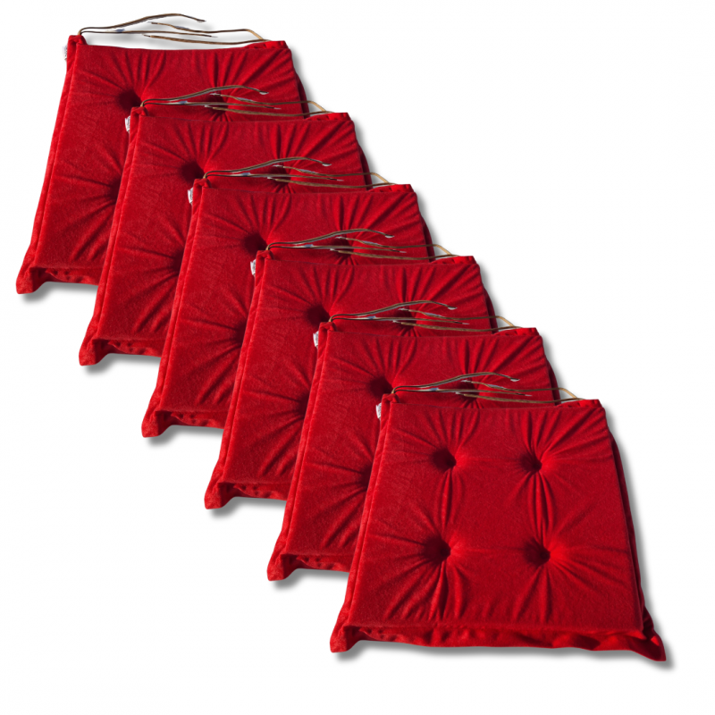 Cojín para silla 40x40x3 cm 3100 - set de 6