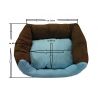 Cama para perros Max - talla S - naranja-marrón