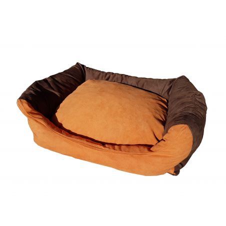 Cama para perros Max - talla S - naranja-marrón