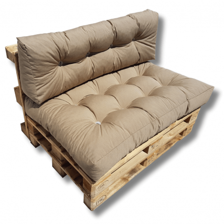 Un juego de almohadas para palets Marrón bronceado PPALBRA