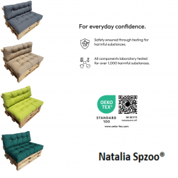 Un juego de almohadas para palets Marrón bronceado PPALBRA