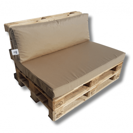 Un juego de almohadas para palets Marrón bronceado PPRPALBRA