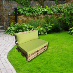 Cojín para palets, asiento verdeceladón PPRPSSEL