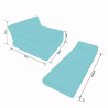 Fotel składany 160x60x12 cm - 0001