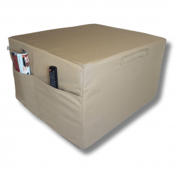 Natalia Spzoo colchón plegable Lux cube 195 x 75 x 15 cm + Bolsa - Marrón Claro