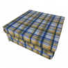 OUTLET Colchón plegable 195x65x8 cm - Diseño a cuadros