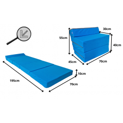 Natalia Spzoo colchón plegable 195x70x10 cm 1331