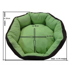 Cama para perros Nora - talla S - aranja-marrón