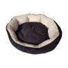 Cama para perros Nora - talla S - Negro y beige