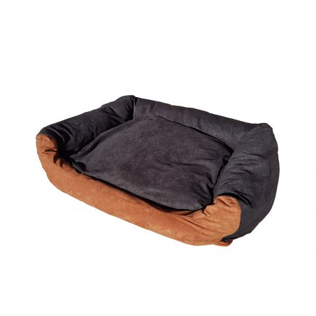 Cama para perros Max - talla L - negro-marrón