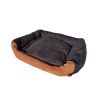 Cama para perros Max - talla L - negro-marrón
