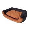 Cama para perros Max - talla L - negro-marrón