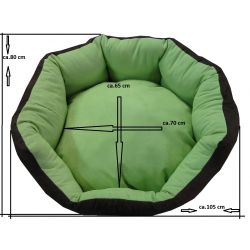 Cama para perros Nora - talla L - marrón-beige